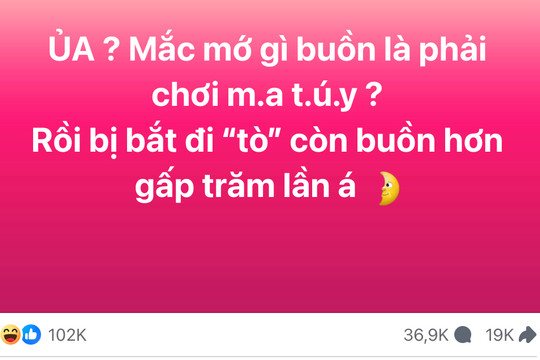 Dân mạng 'sốt' với sự hài hước của fanpage Phòng chống ma túy Công an TP.HCM