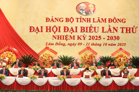 Hình ảnh Bế mạc Đại hội đại biểu Đảng bộ tỉnh Lâm Đồng lần thứ I, nhiệm kỳ 2025 - 2030