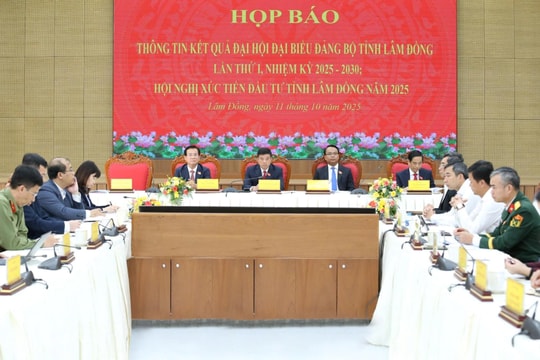 Họp báo thông tin kết quả Đại hội đại biểu Đảng bộ tỉnh Lâm Đồng lần thứ I