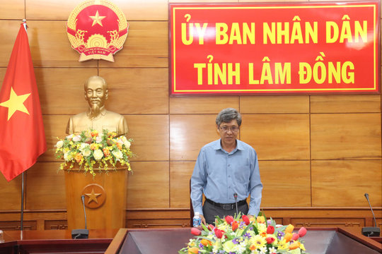 Phó Chủ tịch UBND tỉnh Lâm Đồng làm việc với Ban Quản lý Dự án đầu tư xây dựng số 2 về giải ngân đầu tư công