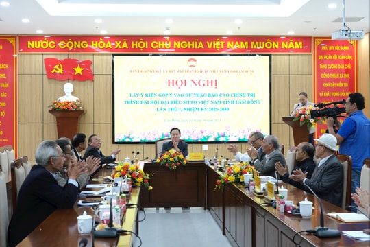 MTTQ Lâm Đồng lấy ý kiến góp ý văn kiện Đại hội lần thứ I