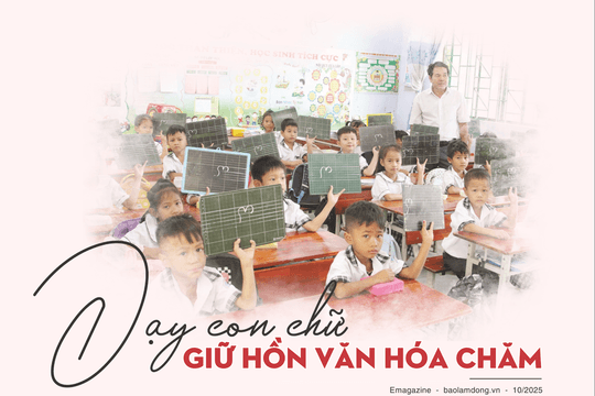 Dạy con chữ giữ hồn văn hóa Chăm
