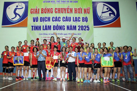 CLB Bảo Lâm 1 giành ngôi vô địch bóng chuyền hơi nữ năm 2025