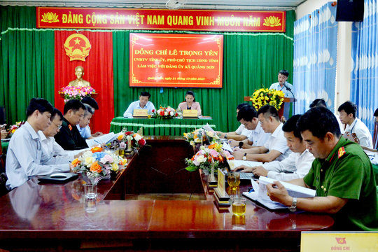 Sớm lập lại trật tự trong công tác quản lý bảo vệ rừng tại xã Quảng Sơn