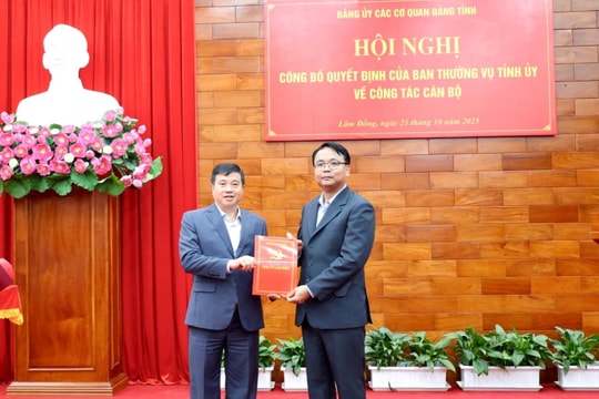 Đồng chí Đặng Hồng Sỹ, Phó Bí thư Thường trực Tỉnh ủy Lâm Đồng giữ chức Bí thư Đảng ủy Các cơ quan Đảng tỉnh