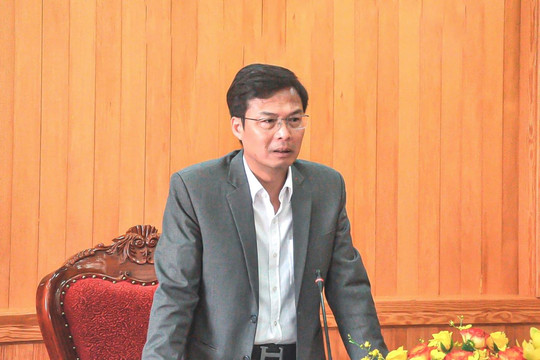 Phó Chủ tịch UBND tỉnh Lâm Đồng Đinh Văn Tuấn yêu cầu đẩy nhanh tiến độ giải ngân vốn đầu tư công
