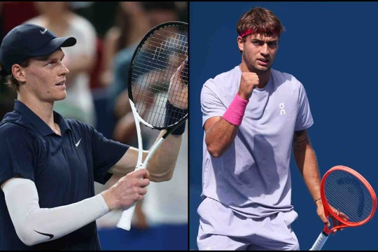 Sinner thắng Cobolli 6-2, 7-6, vào tứ kết Vienna Open