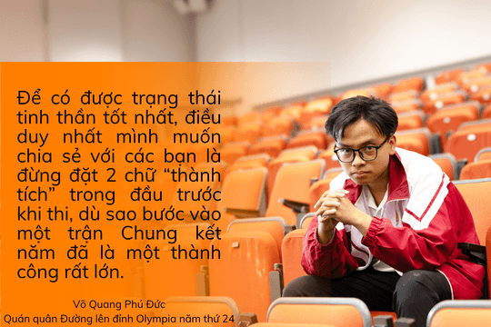 Quán quân Olympia chia sẻ kinh nghiệm trước Chung kết năm 25