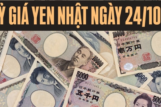 Yen Nhật giảm 0,45–0,47 đồng; chợ đen lên 178,40 VND/JPY