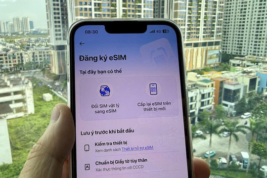 Cách đăng ký eSIM VinaPhone online tại nhà không cần ra cửa hàng