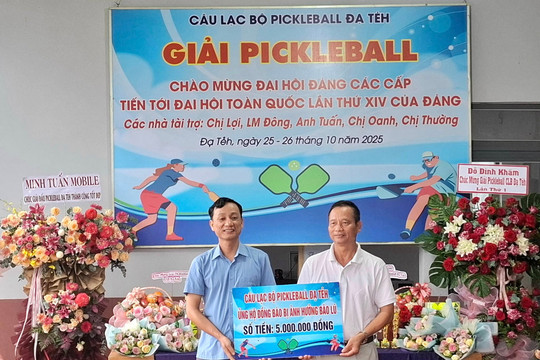 Lan tỏa tinh thần “Thể thao vì cộng đồng” từ Giải Pickleball xã Đạ Tẻh mở rộng