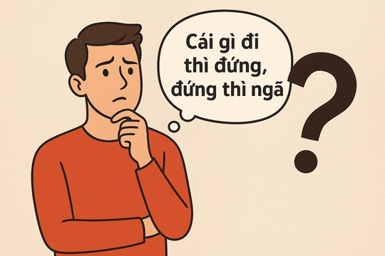 Giải đố: 'Đi thì đứng, đứng thì ngã' - Đáp án bất ngờ