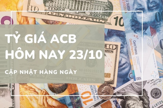 Tỷ giá ACB 22/10: USD giữ 26.353 bán ra, EUR giảm 82 đồng