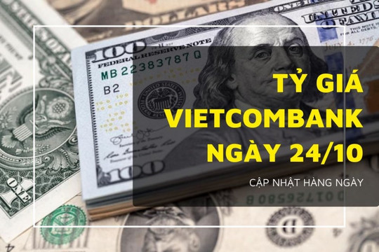 Tỷ giá Vietcombank 23/10: EUR -13,36; GBP -83,54; AUD +12,24
