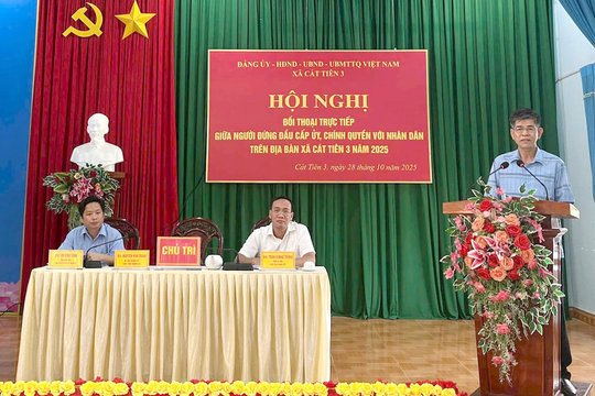 Cát Tiên 3 đối thoại dân chủ, giải quyết kịp thời vấn đề dân sinh
