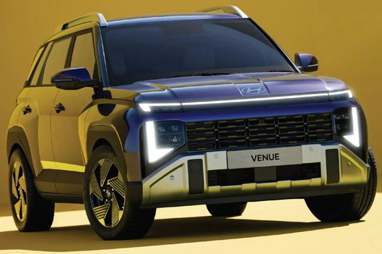 Hyundai Venue 2026 thế hệ mới: lột xác, màn hình cong