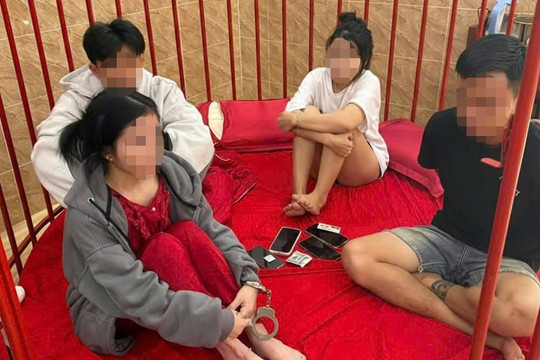 Bắt quả tang 4 đối tượng sử dụng ma túy tại nhà nghỉ ở Hàm Thuận Nam