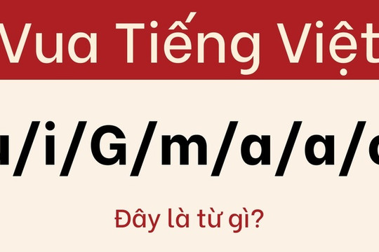 Giải đố tiếng Việt: Sắp xếp ù/i/G/m/a/a/o thành từ có nghĩa
