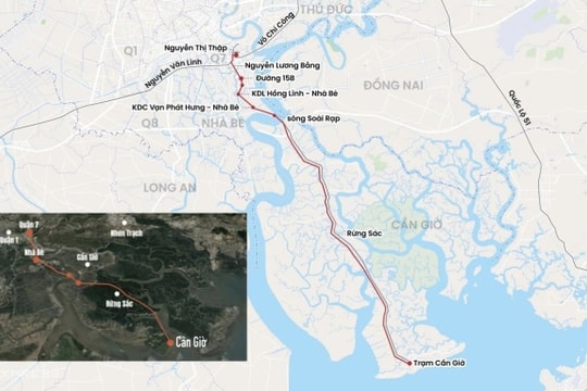 Metro Bến Thành - Cần Giờ: Đề xuất ngầm hóa 5km vào trung tâm