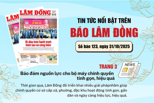 Mời độc giả đón đọc báo in Lâm Đồng hôm nay (31/10)