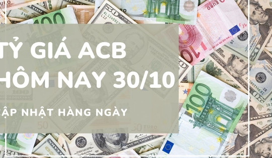 Tỷ giá ACB 30/10: USD đi ngang, euro và bảng Anh giảm mạnh