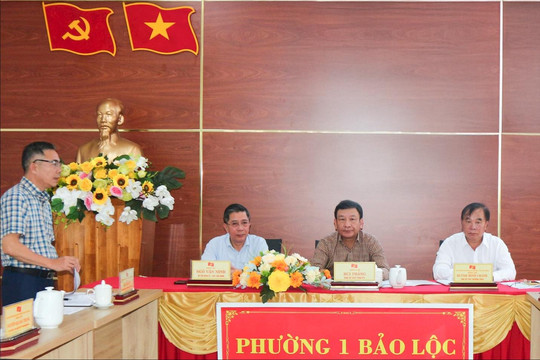 Đẩy mạnh phát triển Phường 1 Bảo Lộc, tập trung giải phóng mặt bằng cao tốc