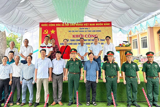 Khởi công công trình thể dục thể thao và khu vui chơi cho giáo xứ Phước An - La Gi
