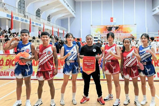 Lam Dong claim 4 medals at the Youth Kickboxing National Championship
