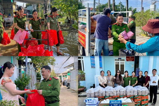 Thắm tình quân dân trong những ngày mưa lũ
