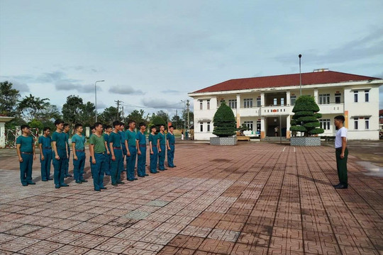 Ban chỉ huy phòng thủ khu vực 3 - Bảo Lâm khai mạc huấn luyện dân quân thường trực
