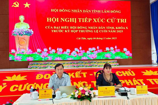 Đại biểu HĐND tỉnh tiếp xúc cử tri xã Cát Tiên