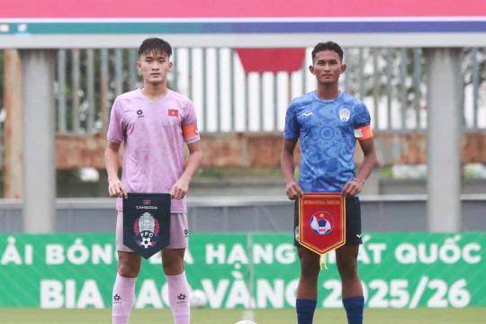U17 Việt Nam thắng đậm U17 Campuchia trong trận giao hữu quốc tế
