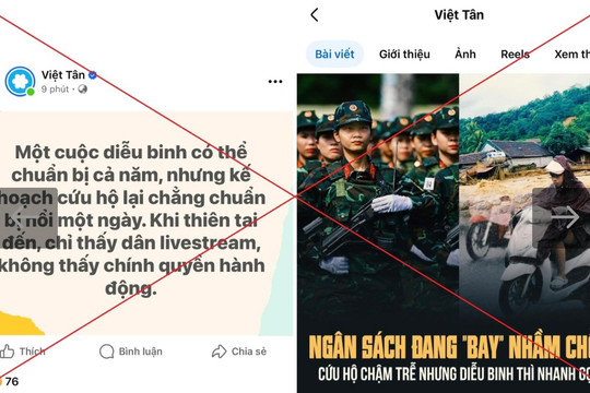 Cảnh giác trước âm mưu lợi dung thiên tai để xuyên tạc, chống phá của các thế lực thù địch