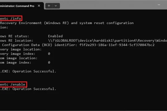 Làm chủ WinRE: Hướng dẫn bật tắt Môi trường Khôi phục Windows