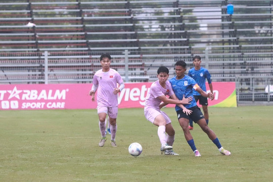 U17 Việt Nam thắng U17 Campuchia 5-0, thử lửa chiến thuật