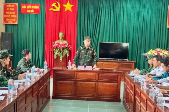 Quân khu 5 kiểm tra, chỉ đạo ứng phó bão số 13 tại địa bàn Đồn Biên phòng An Hải