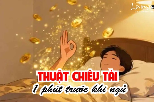 Gợi ý 1 phút trước khi ngủ giúp thu hút tài lộc may mắn