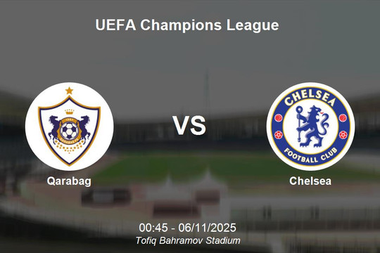 Nhận định Qarabag vs Chelsea - UEFA Champions League
