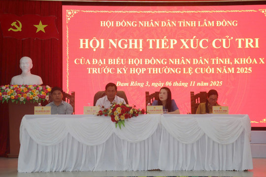 Tổ đại biểu HĐND tỉnh Lâm Đồng số 14 tiếp xúc cử tri tại xã Đam Rông 3