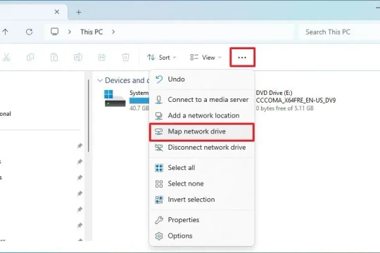 Ánh xạ ổ đĩa mạng trên Windows 11: 3 cách truy cập nhanh