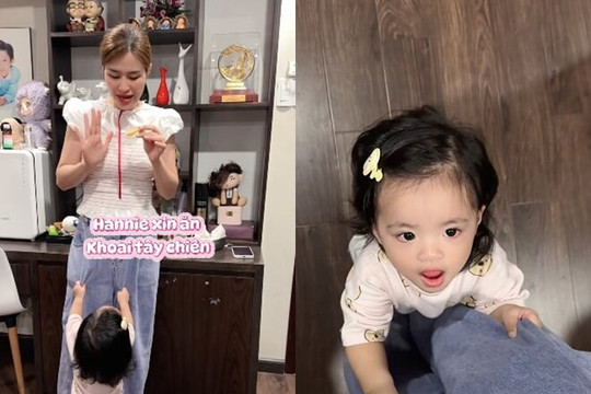 Con gái 1 tuổi của Đông Nhi gây sốt với màn 'diễn' cả sở thú