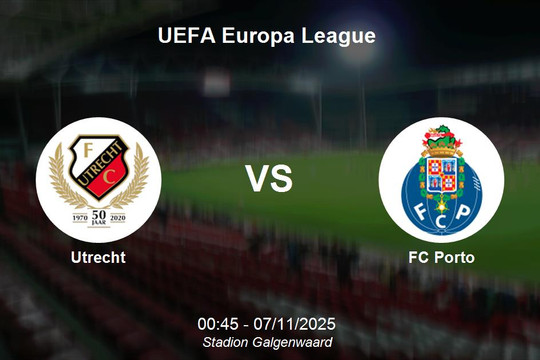 Nhận định Utrecht vs FC Porto - UEFA Europa League