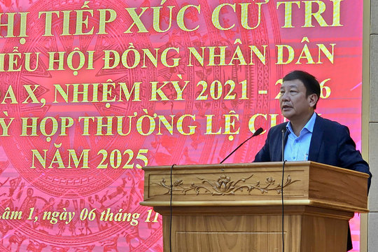 Đại biểu HĐND tỉnh Lâm Đồng tiếp xúc cử tri tại xã Bảo Lâm 1