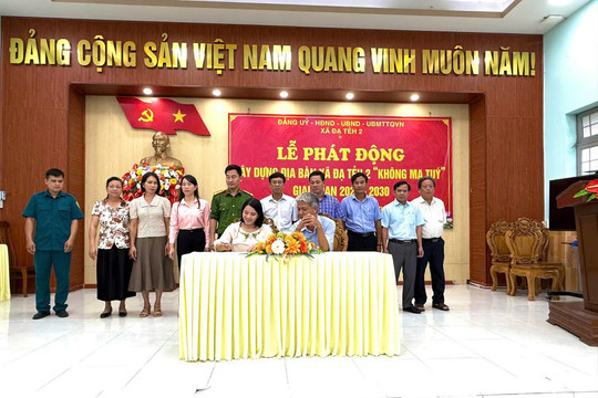Xã Đạ Tẻh 2 quyết tâm xây dựng địa bàn “Không ma túy” giai đoạn 2025 - 2030