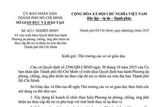 Triển khai phương án phòng chống và ứng phó thiên tai theo cấp độ rủi ro trên địa bàn TPHCM