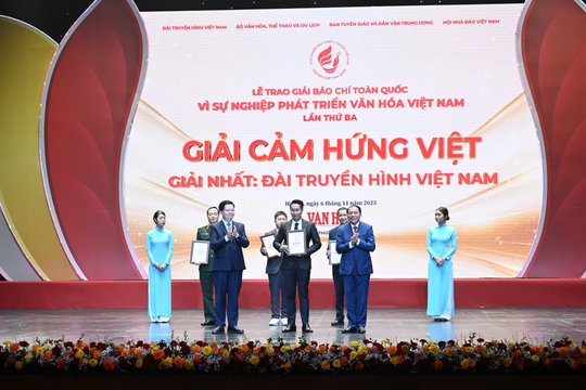 Đài THVN giành cú đúp giải Nhất tại Giải Báo chí Văn hóa 2025