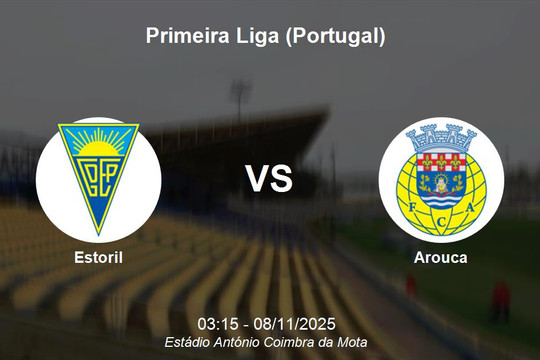 Nhận định Estoril vs Arouca - Primeira Liga - 08/11 03:15