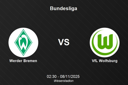 Nhận định Werder Bremen vs VfL Wolfsburg - Bundesliga