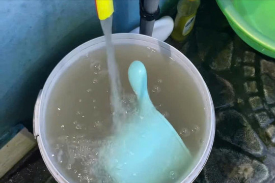 Tạm ngưng cấp nước sinh hoạt khu vực Tuy Phong để xử lý độ đục