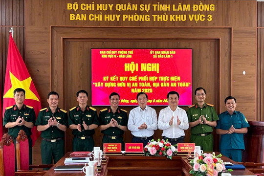 Ban Chỉ huy Phòng thủ khu vực 3 - Bảo Lâm sáng tạo, thực hiện hiệu quả nhiệm vụ